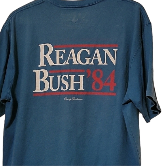 Vintage Presidential Campaign T-Shirt 1984 Reagan Bush size XL - Picture 3 of 5